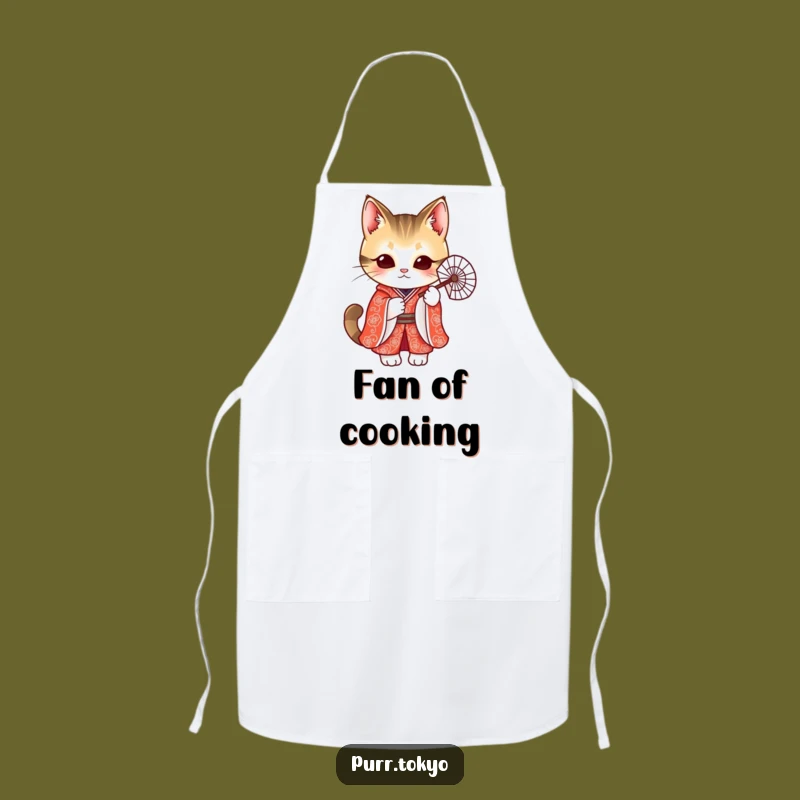 Funny Cat Kimono Apron - Stylish Feline Chef's Wear, Practical Funny Gift